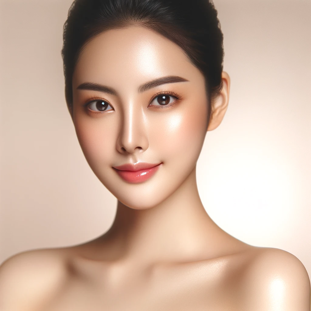 Asian Woman Glowing Skin